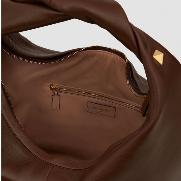 VALENTINO GARAVANI Small Roman Stud Leather Hobo Bag - Picture 5 of 5